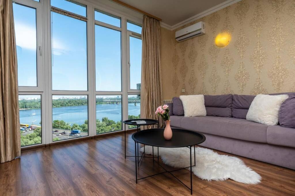 Apartments With Crazy Panoramic View Of The Dniepr Κίεβο Εξωτερικό φωτογραφία