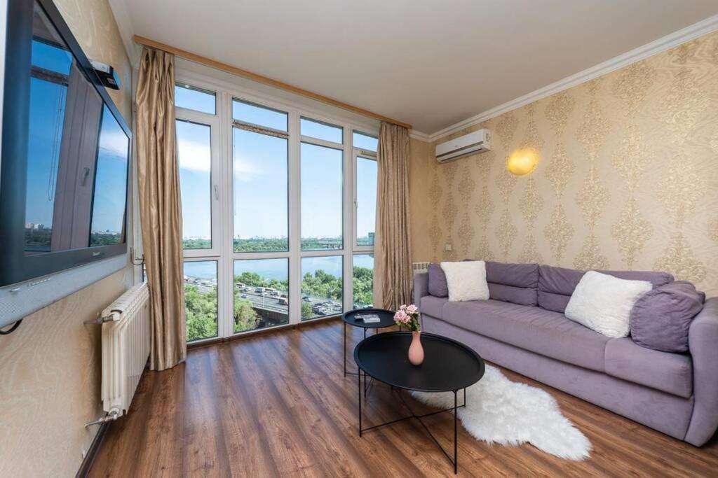 Apartments With Crazy Panoramic View Of The Dniepr Κίεβο Εξωτερικό φωτογραφία